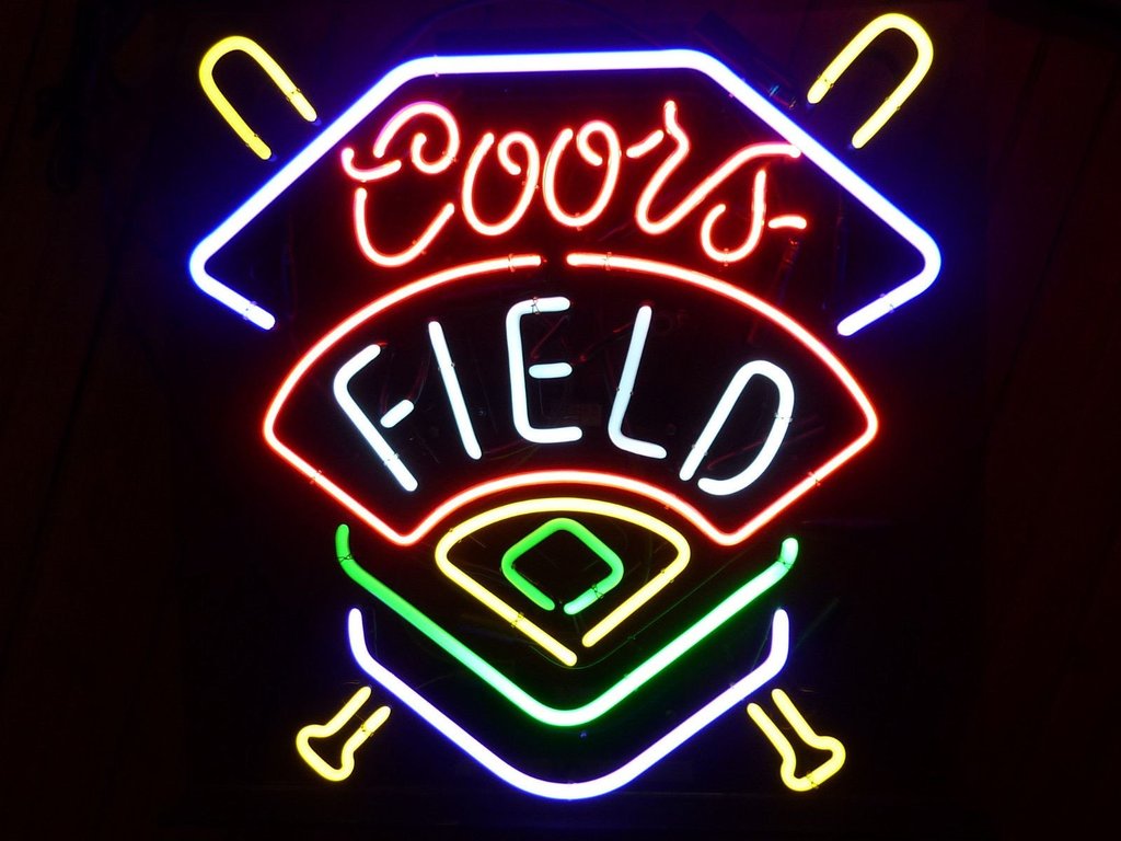 Coors Field Neon Sign